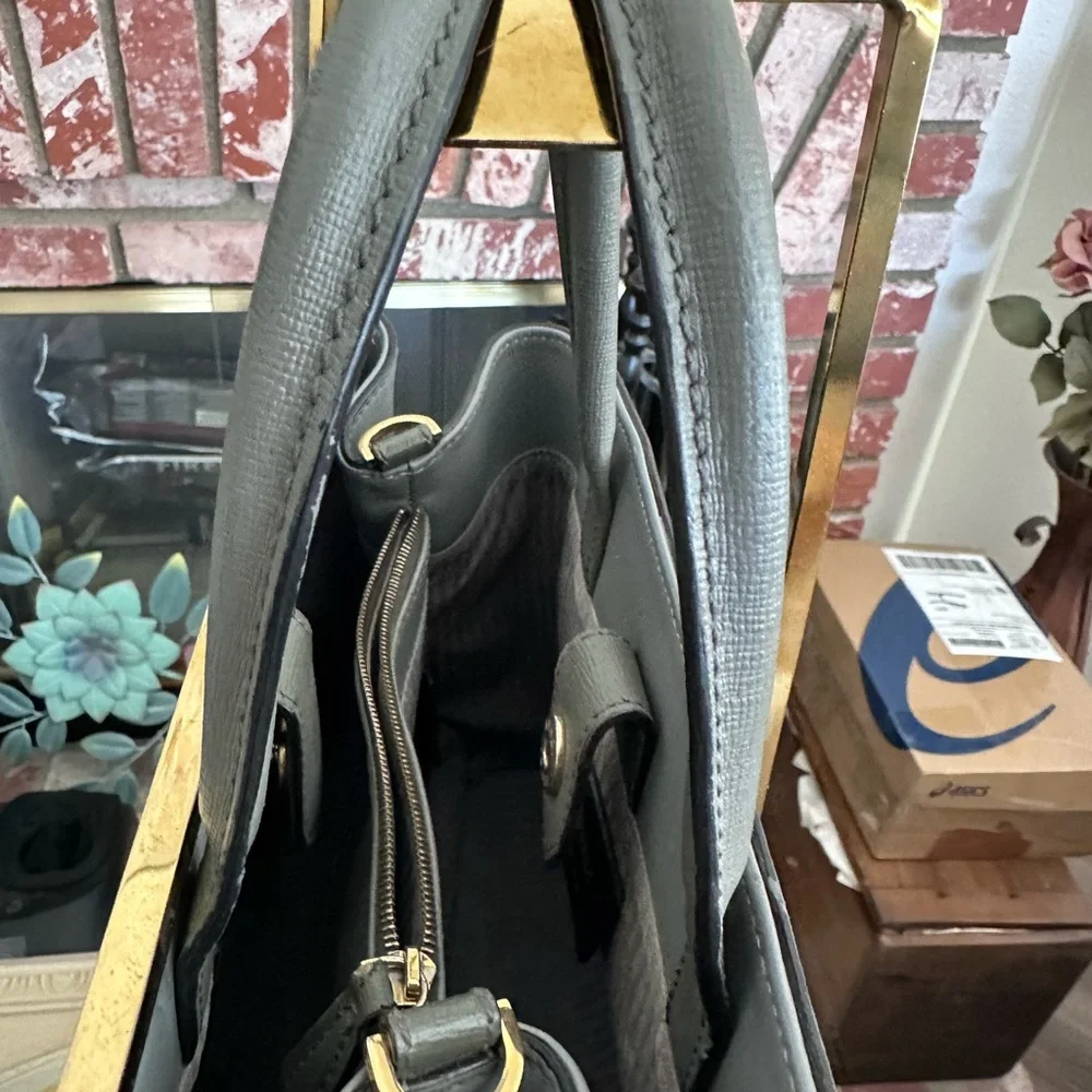 Fendi 2Jours Petite Leather Satchel‎ – Gray – Made in Italy - Picture 8 of 9